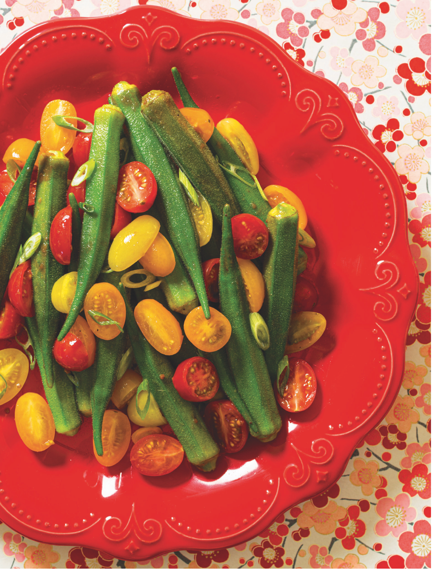 Okra and Tomato Stir-Fry