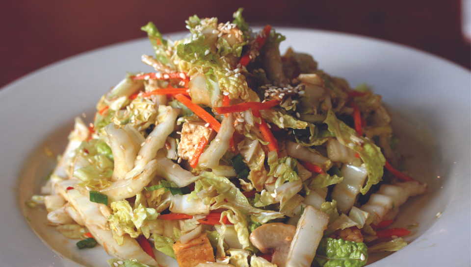 Sweet Chili Peach Slaw Salad (featured in Egg Rolls & Sweet Tea cookbook)